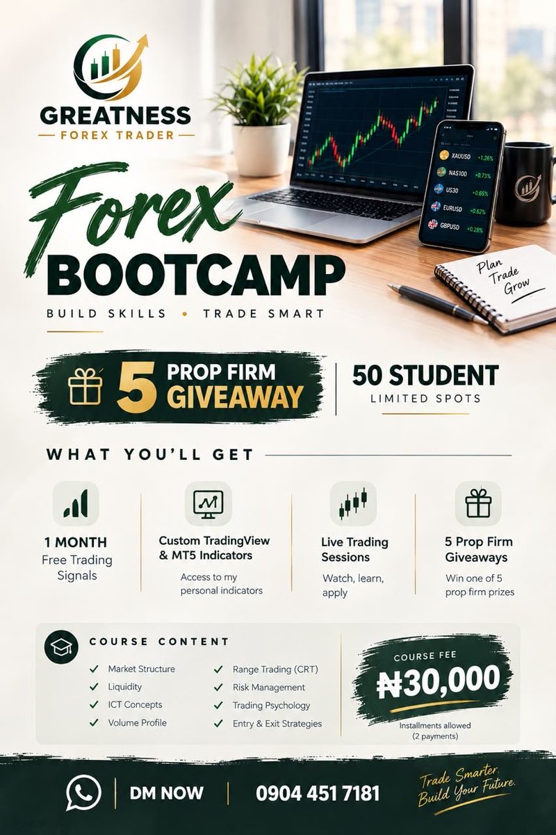 yemzyy__'s tweet photo. Interested in learning Forex trading or improving your trading knowledge? 📈

Here’s an upcoming 2-month Forex Bootcamp worth exploring.

Full details on the flyers.

📌 Registration &amp; enquiries:
https://t.co/8DA3Ru2F9e https://t.co/y39KEK6Uwf