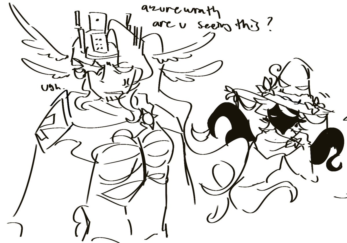 F1REBR4NDED's tweet photo. Today i doodle. (2/2) 
Pt1
#shedletsky #twotime #1x1x1x1 #azurewrath #timeazure #1xshed
Implied doublezipper and whatever two time x shed is heh. 
Pt2 in replies https://t.co/laU3CnMSTX