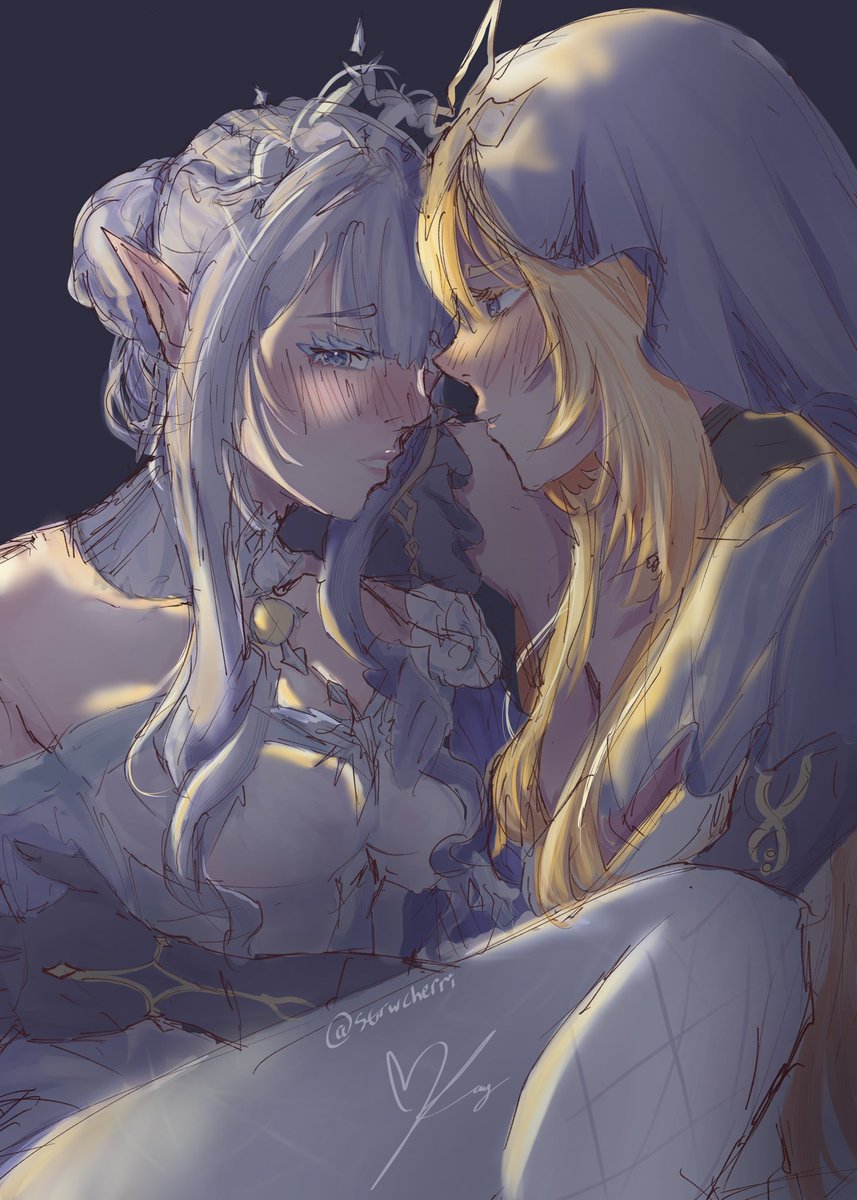 strwcherri's tweet photo. falling for the tsaritsa x rhinedottir propaganda #GenshinImpactㅤ https://t.co/fYsdueChIJ