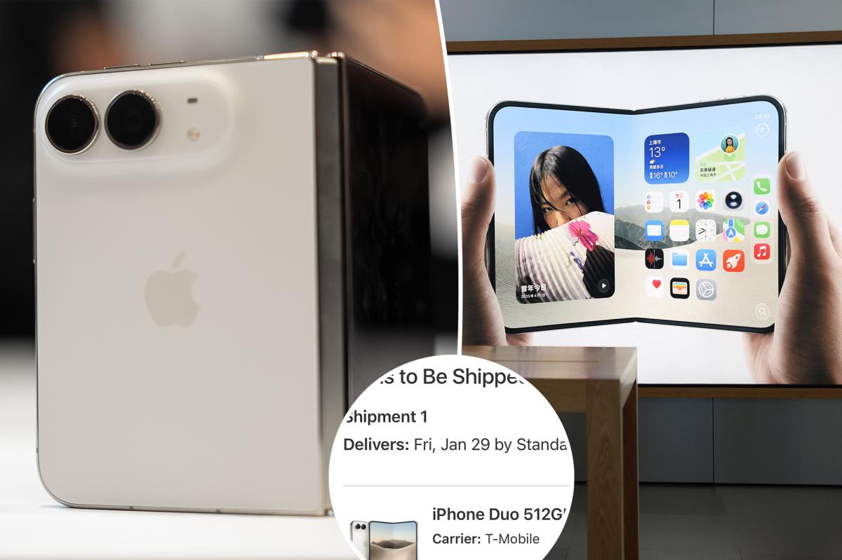 nypost's tweet photo. Apple users furious after iPhone Duo order delayed until 2027 amid preorder scramble https://t.co/dAnRCCF8ag https://t.co/x1XX9K7dXH