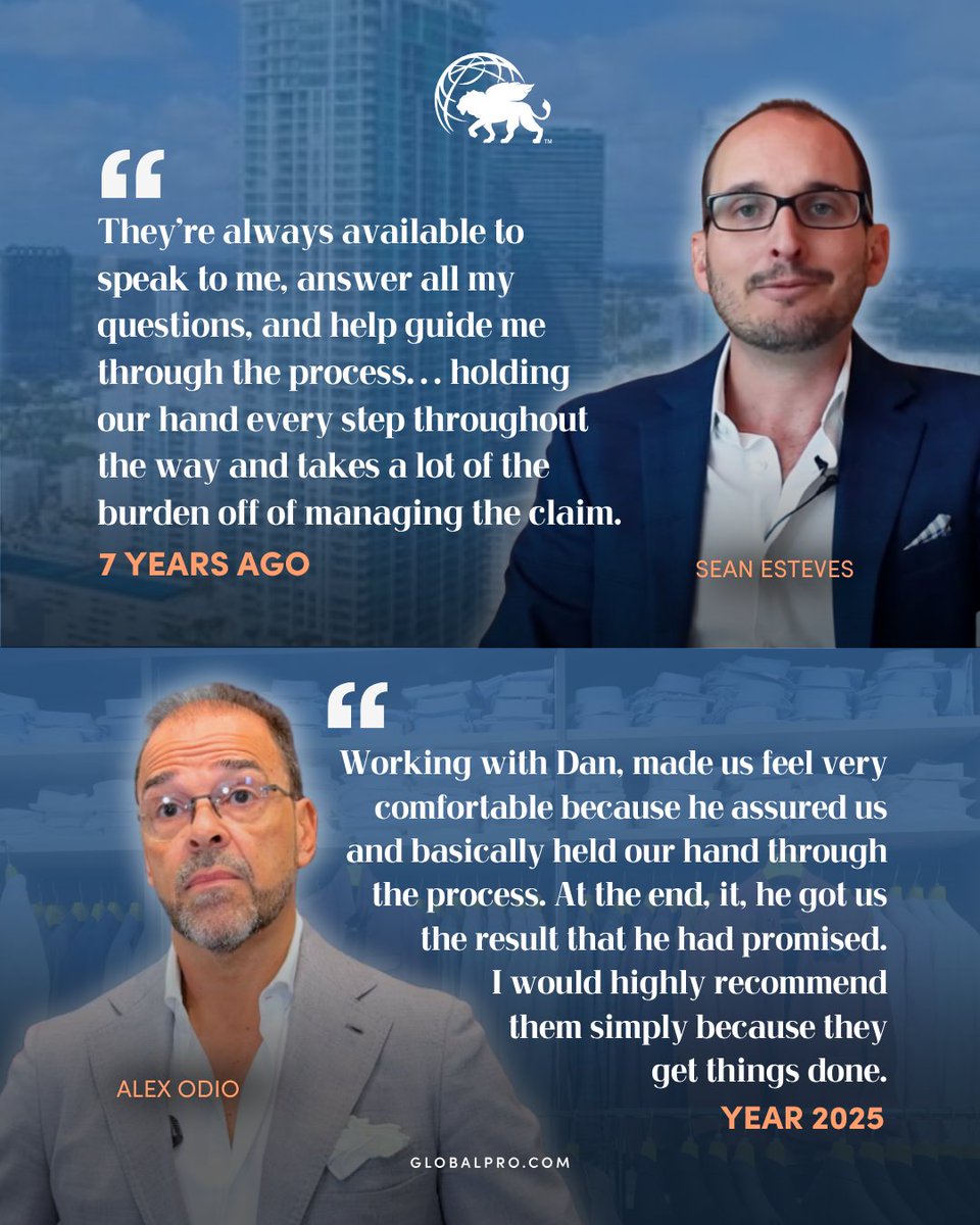 GetGlobalPro's tweet photo. YEARS APART, STILL HOLDING YOU THROUGH RECOVERY.
GlobalPro’s commitment to standing beside policyholders through uncertainty, complexity, and recovery has remained constant through the years.

CALL US FIRST (855) 487-7475 | https://t.co/IPhhR9Im5O
#CallUsFirst #GlobalPro https://t.co/OuZBjPjg0w