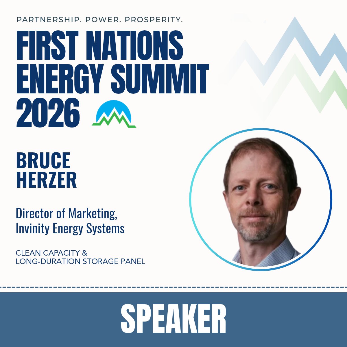 CleanEnergyBC's tweet photo. First Nations Energy Summit 2026 Speaker Announcement

CEBC is pleased to welcome Bruce Herzer, Director of Marketing at Invinity Energy Systems, as a speaker on the panel Clean Capacity & Long-Duration Storage at the 2026 First Nations Energy Summit.

Bruce brings experience across energy storage, solar energy, demand-side management and energy efficiency, with a career focused on technologies and solutions supporting the transition to cleaner and more flexible energy systems.

At Invinity Energy Systems, Bruce leads global marketing for vanadium flow battery technology designed for long-duration energy storage applications. Headquartered in BC with operations and projects around the world, Invinity works with utilities, developers and businesses to deploy energy storage at commercial, industrial and grid scale.

Invinity’s technology is designed to store renewable electricity and make it available when needed, helping address the variability of wind and solar generation while supporting greater grid flexibility and reliability. Its vanadium flow batteries are fully recyclable and avoid materials such as cobalt and rare earth elements. The company is also designing a 1.5 GWh flow battery system for the Swiss electricity grid.

Bruce’s broader experience includes solar EPC operations, behavioural energy efficiency in commercial buildings and demand-side energy management. He holds an MBA with a focus on Sustainable Enterprise from the University of North Carolina and studied Political Science at Queen’s University.

At FNES, Bruce will join Clean Capacity & Long-Duration Storage to explore the growing role of energy storage in supporting renewable generation, strengthening grid reliability and building the clean electricity infrastructure needed for the years ahead.

FNES brings together First Nations, government, industry, utilities, academia, community partners and emerging leaders to exchange knowledge, build and strengthen relationships, and explore the opportunities shaping British Columbia’s clean energy and electricity future.

FNES is getting closer, and now is the time to make your plans to join us!

November 30 + December 1, 2026
The Westin Bayshore, Vancouver

Get your tickets now, explore our growing agenda and speaker lineup, and learn more about Indigenous Travel Support, the Emerging Leaders Program and our discounted FNES hotel room block for attendees: https://t.co/pC49bUdWYv

We can’t wait to welcome you to FNES 2026.

Together, we power the future.