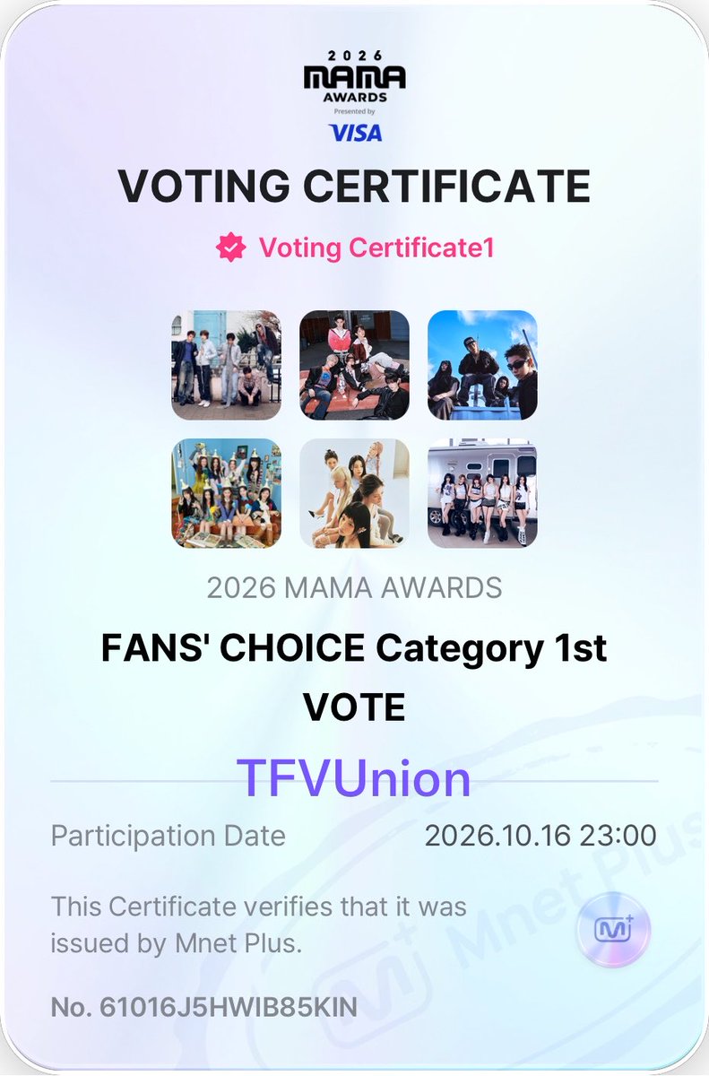 TFVUnion's tweet photo. MAMA FANS’ CHOICE ROUND 1 DAY 6
Top 20 will advance in the Finals 

✅ Female: TWICE, NMIXX, BABYMONSTER
✅ Male: AND2BLE, CORTIS, LNGSHOT

🎯 1000 PROOFS ‼️

Please share your voting proofs with watermark & tags! Please check the artists you are voting for! 🙏

1 TWEET/RT = 1 VALID VOTE
I vote for #TWICE at #2026MAMAVOTE