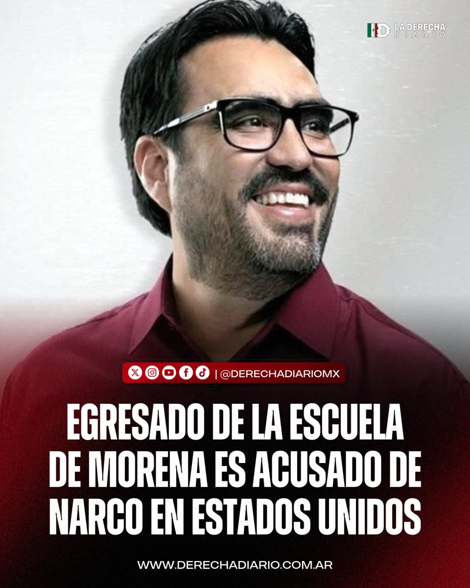 DerechaDiarioMX's tweet photo. 🚨🇲🇽🇺🇸 | NUNCA FALLA: El exalcalde de Culiacán, Juan de Dios Gámez, fue egresado de la “Escuela Municipalista” de Morena, programa inaugurado por Luisa Alcalde para capacitar a alcaldes bajo los principios del "obradorismo", y ahora está acusado de nexos con "Los Chapitos" en EE.UU.