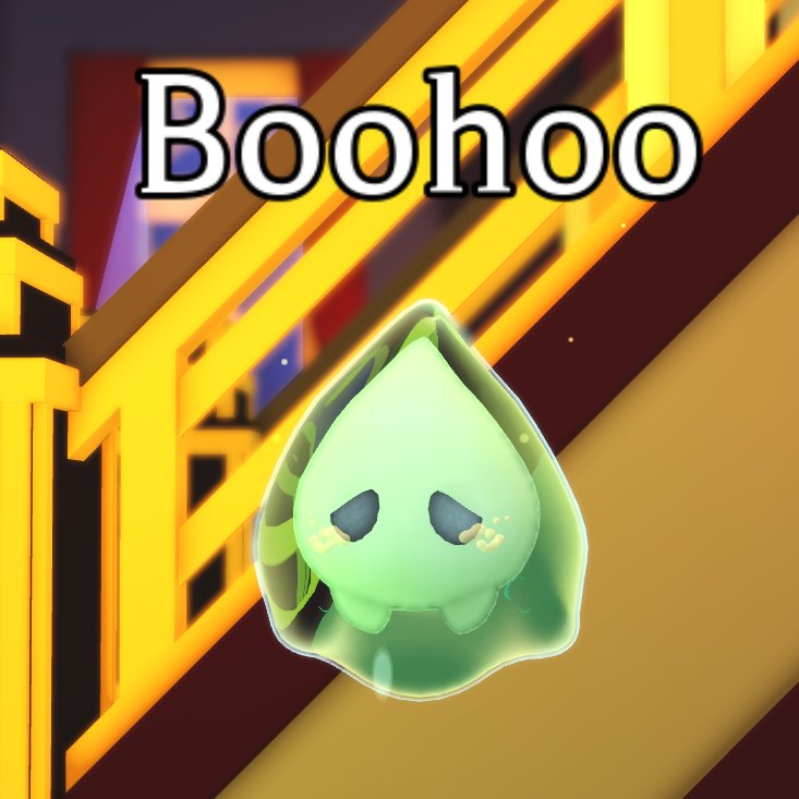 bloxyminer's tweet photo. Boohoo is available to purchase for 32,000 Candy Corn inside the Hotel! It's a rare pet. https://t.co/sDlOcJL9eO