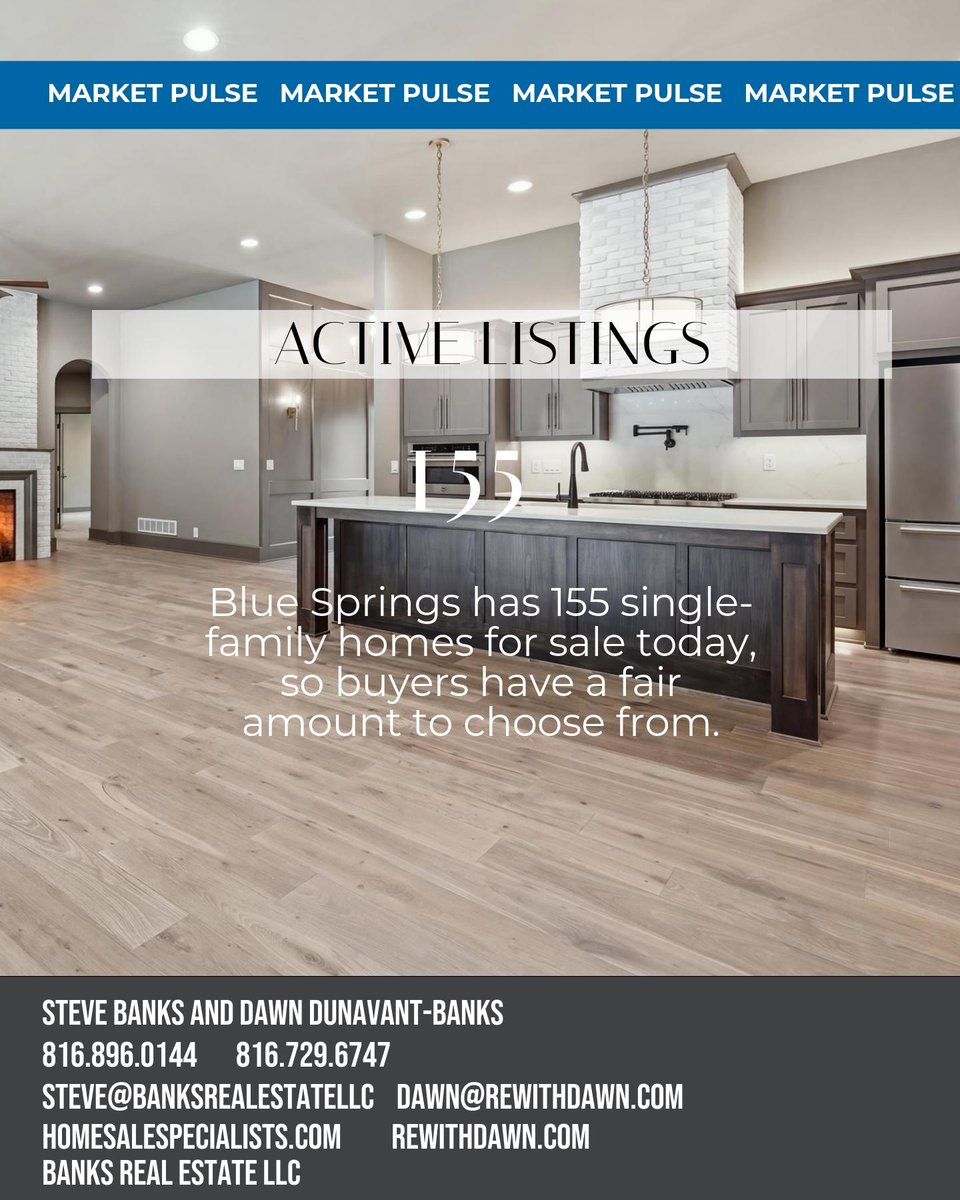 ddunavant's tweet photo. Blue Springs has 155 homes listed at $412,999 avg, with fresh options and some price flexibility. What matters most to you? 🗝️✨ https://t.co/XG2Z5C1BZ4