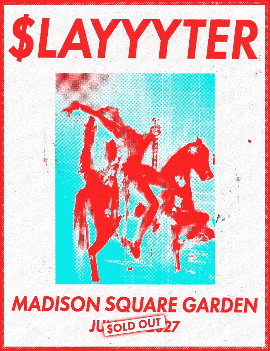 PopCrave's tweet photo. Slayyyter has sold out Madison Square Garden. https://t.co/qX0FkxwdxY