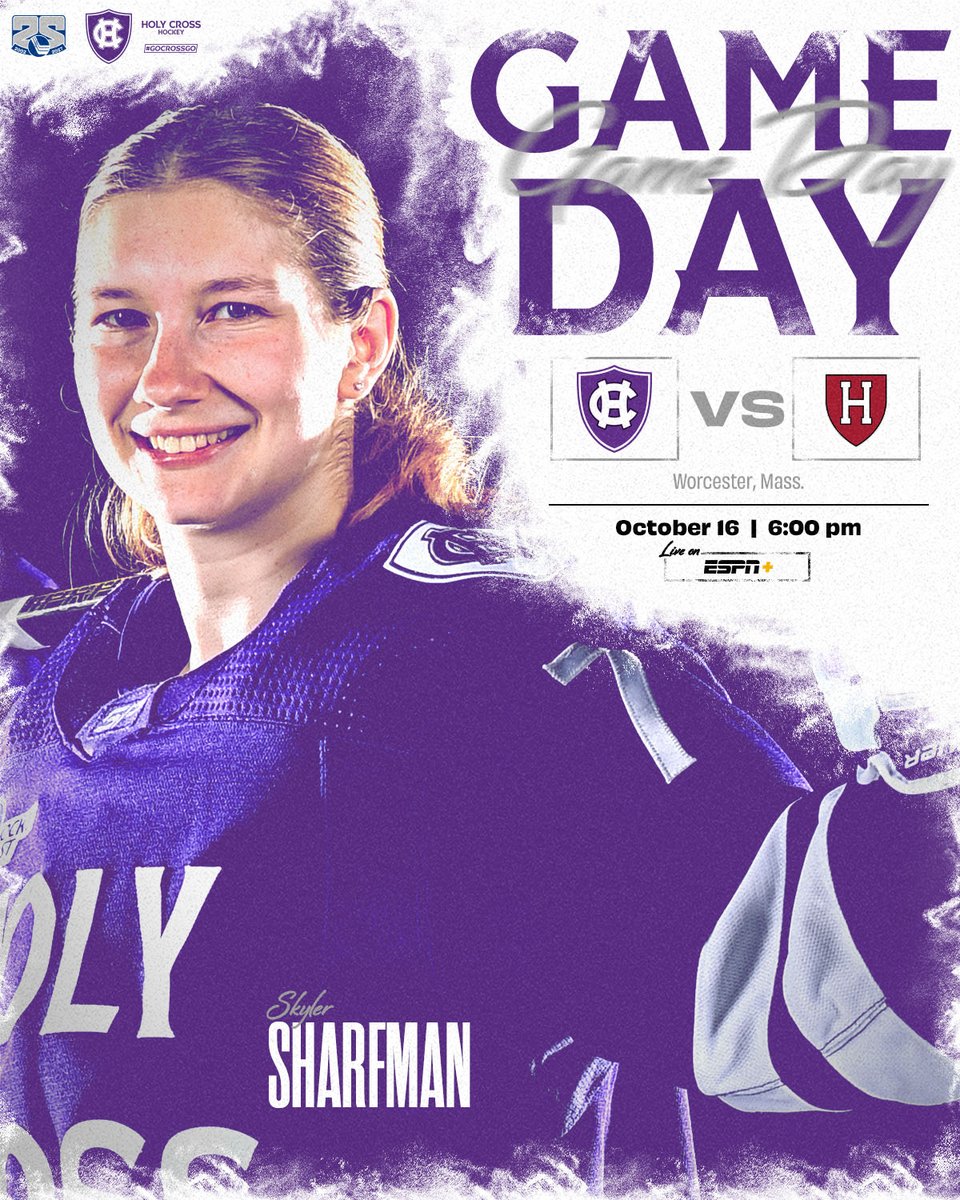 HCrossWHockey's tweet photo. Game Day!  

🏒 vs. Harvard
🕰️ 6:00 p.m.
📍 Worcester, Mass.
🏟️ Hart Center at the Luth Athletic Complex
🎥 https://t.co/5CK6V1wcoe
📈 https://t.co/kupayvbL1y

#GoCrossGo https://t.co/Z1DZkvDnvc