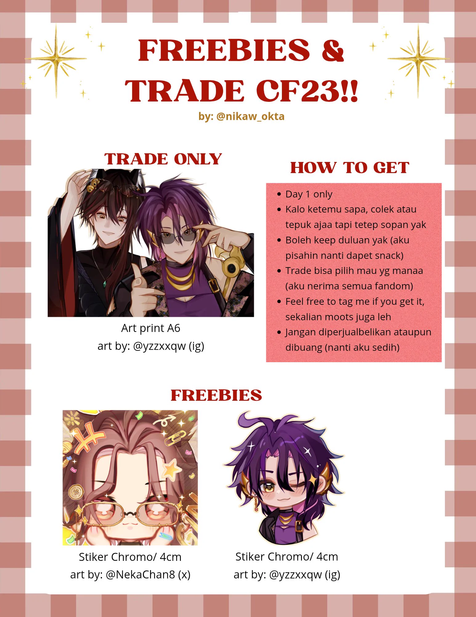 Nika | Freebies CF23 on X: 