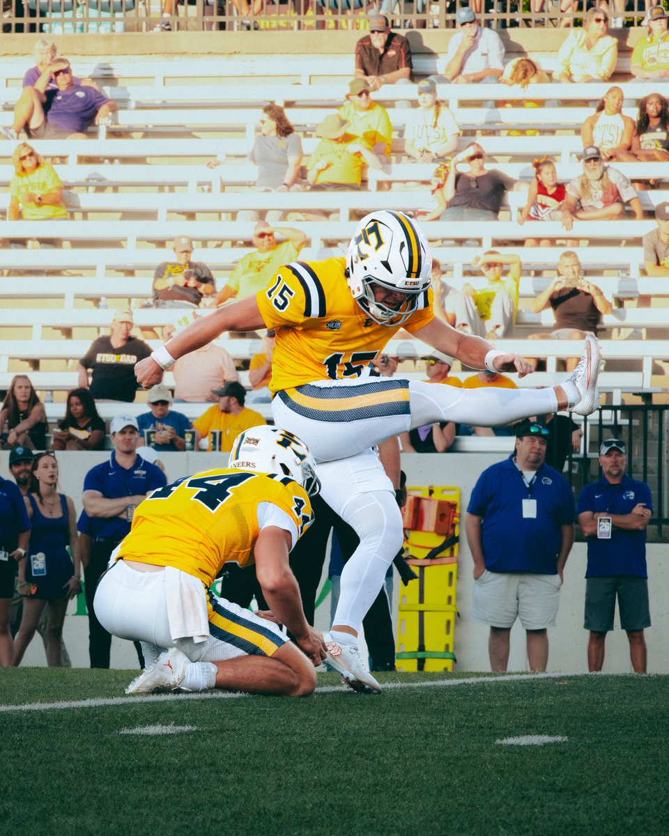 ETSUFootball's tweet photo. One of the nation’s best‼️

Congratulations to Ewan for being named to the Fred Mitchell Award Midseason Watch List.

https://t.co/x9b30RiFqJ

#GoBucs | #BUCkleUp https://t.co/DC18jAgGQB