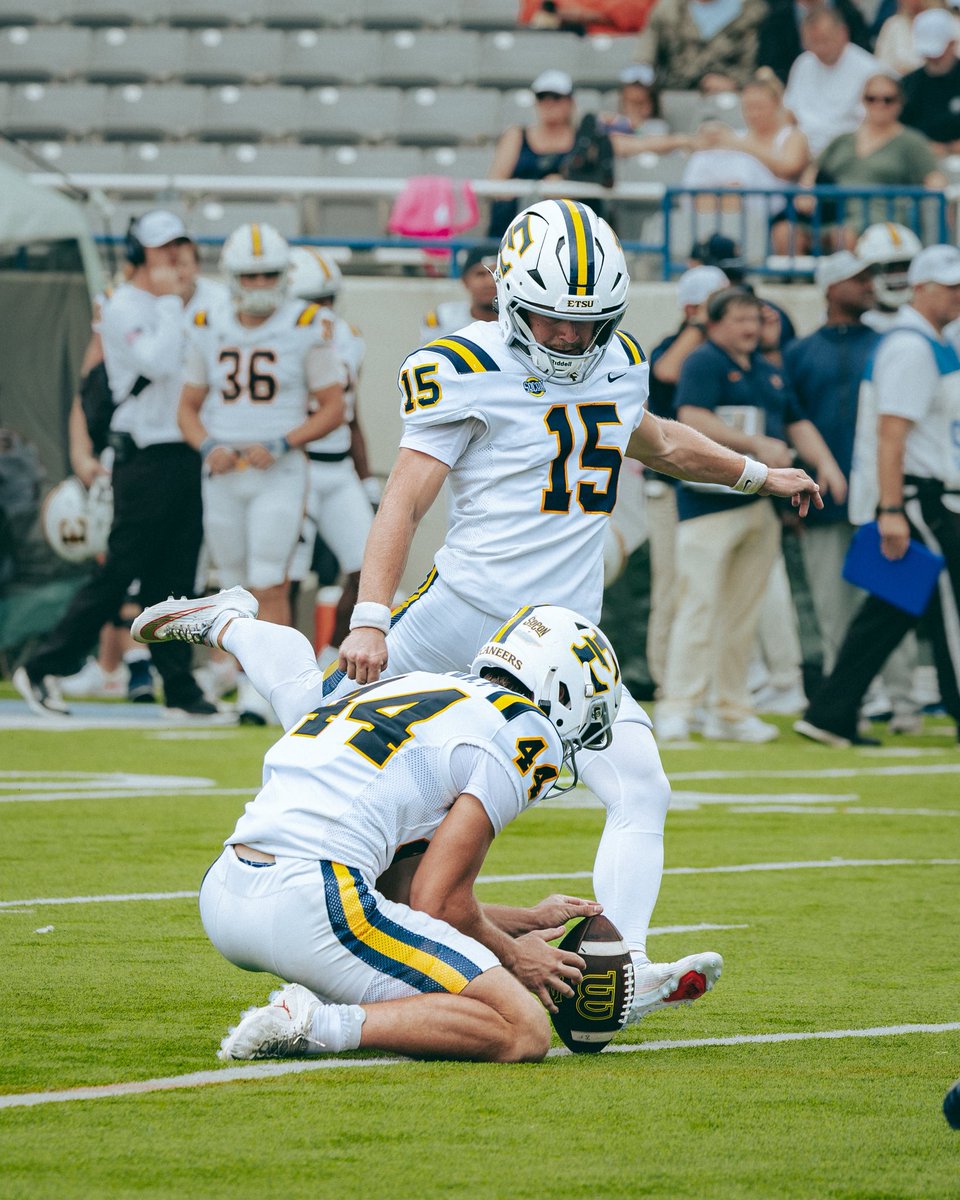 ETSUFootball's tweet photo. One of the nation’s best‼️

Congratulations to Ewan for being named to the Fred Mitchell Award Midseason Watch List.

https://t.co/x9b30RiFqJ

#GoBucs | #BUCkleUp https://t.co/DC18jAgGQB