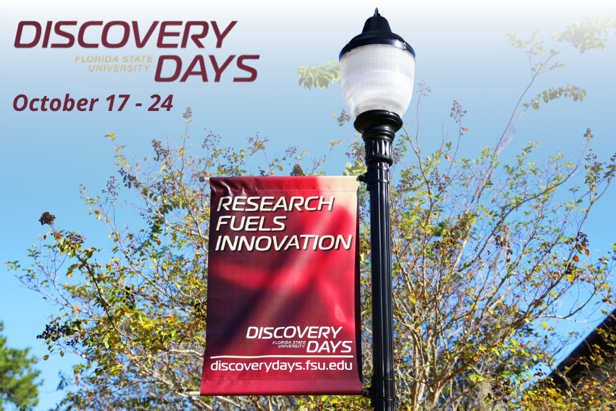 FloridaState's tweet photo. Join us for a full week of discovery at Florida State University! The fourth annual #FSUDiscoveryDays returns Oct. 17-24. 📅

Explore the impactful research, creativity and innovation happening across campus! 💡⚡️

View the schedule and event details at https://t.co/J7VAI7dwAC. https://t.co/j51zN7iR1Y
