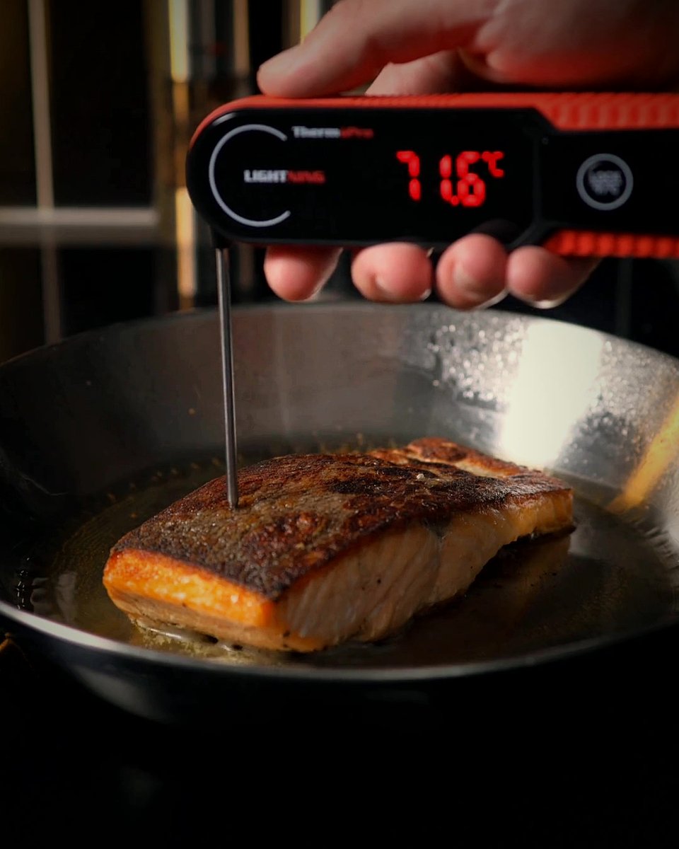 TempProOfficial's tweet photo. Salmon, right every time. 🍊

The line between silky and overcooked is a few degrees and TempPro doesn't miss it.

#TempPro #MisoSalmon #SalmonRecipe #Salmon #Seafood #HealthyRecipes #DinnerIdeas #Foodie https://t.co/fh3CgFZBCQ