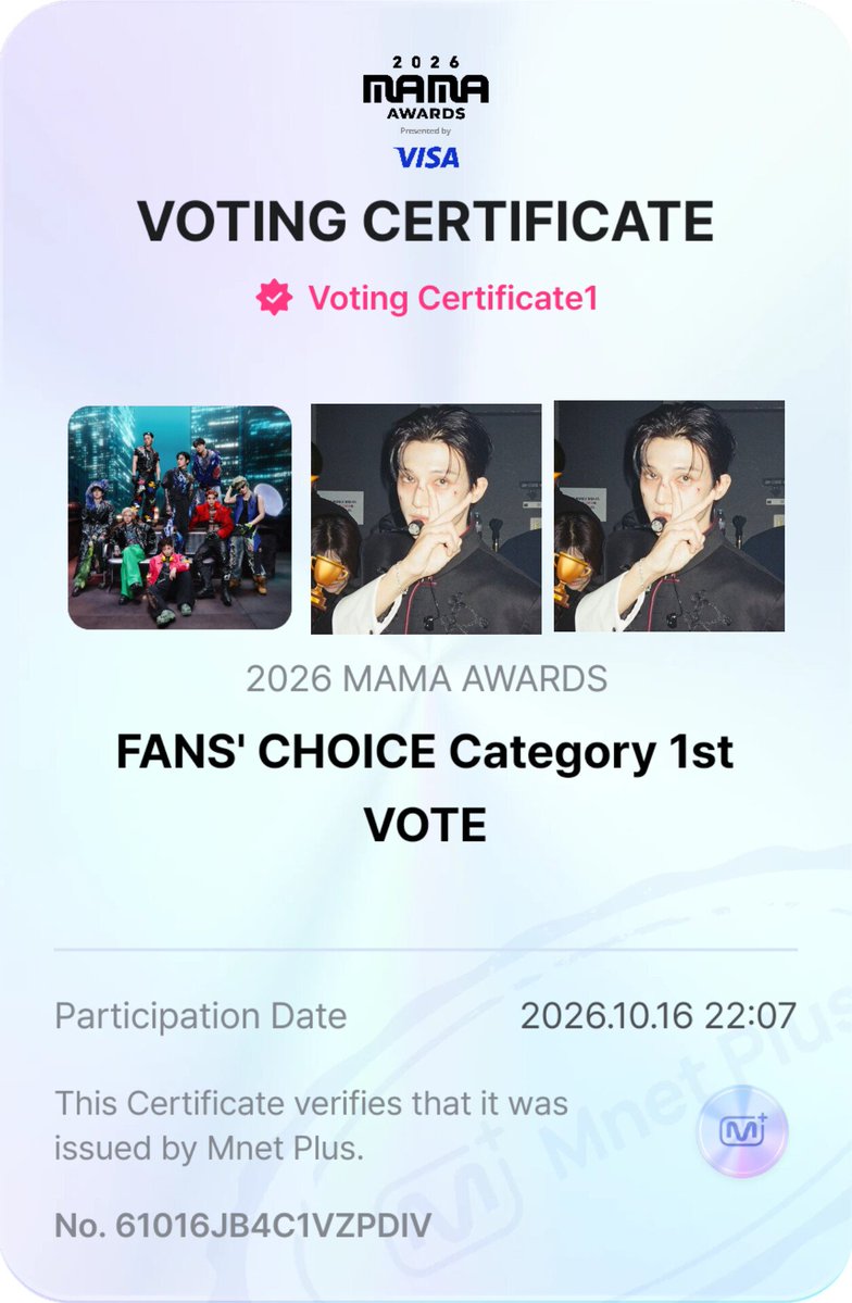 tmoriiv's tweet photo. 1 retweet = 1 vote
1 reply = 1 vote

I vote #ATEEZ for Fan's Choice Male at #2026MAMAVOTE https://t.co/mEDwYFvzid