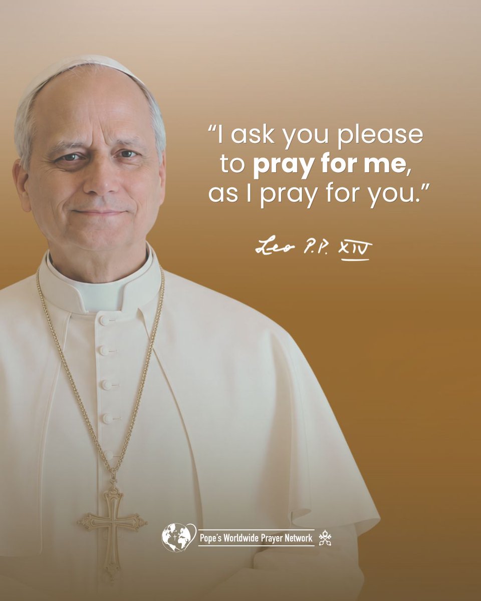 clicktopray_en's tweet photo. Let us #PrayTogether for the health of Pope Leo XIV🙏 @Pontifex https://t.co/F9638dyMil