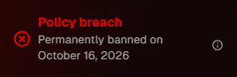faceitcheaters's tweet photo. @Kerovski wtf is policy breach HAHAH they are turning faceit into EU assembly https://t.co/KNwBMMDDCs