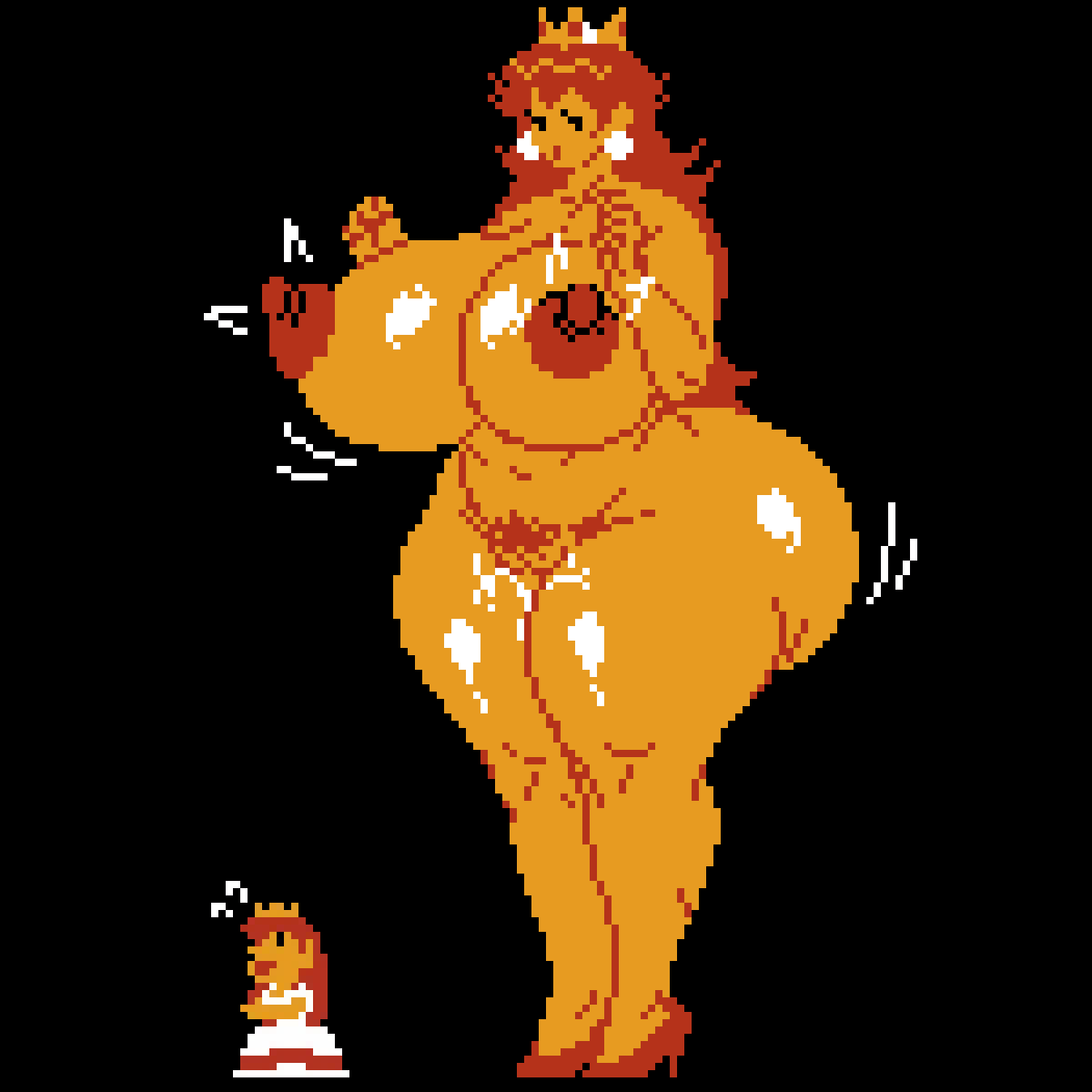 MarqWitha_Q's tweet photo. NES Peach looks a little different... https://t.co/IuYHAHw2ax