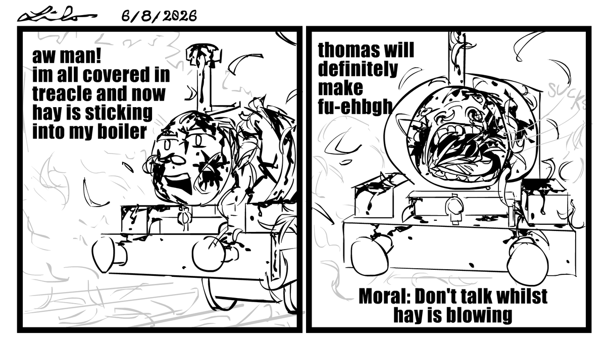 JeeraLilo21295's tweet photo. ouch... that's gotta hurt
#thomasthetankengine #comicposter https://t.co/qmiwhLRFwT