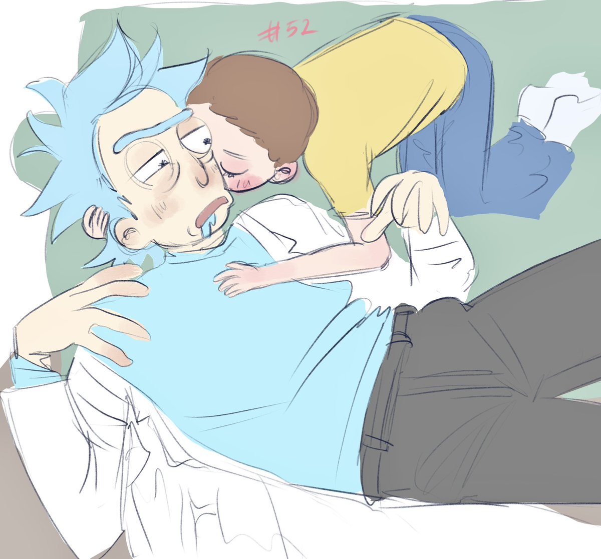 yaoiyangol's tweet photo. give your grandpa an innocent platonic non-incestuous kiss on the cheek #rickorty https://t.co/nVi85g5ae8
