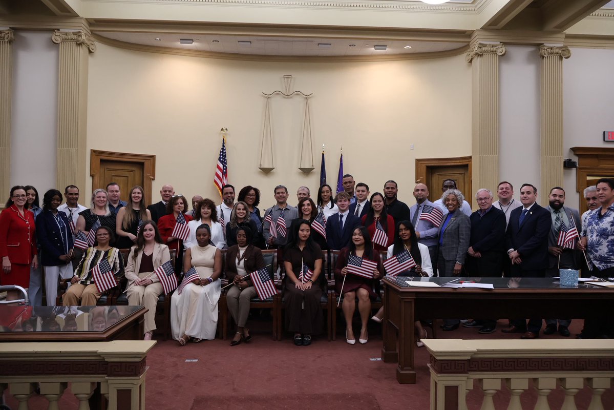 RepSmucker's tweet photo. Congratulations to the 35 newest American citizens from 16 different countries who took the Oath of Allegiance yesterday in York County!

A special congratulations to the Charles family, who our office had the privilege of assisting with a matter before U.S. Citizenship and Immigration Services.

Becoming an American citizen is a meaningful milestone, and we wish all of our newest fellow Americans the very best as they begin this exciting new chapter!