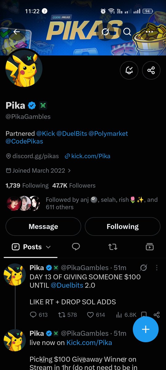 meiimeiijj's tweet photo. @PikaGambles @Duelbits bless my wallet champ! thank you @PikaGambles 💛

4GFEa7g6ZPZXEQy4xgVmaZhuA4ZG3tsmN6hi3n8z6WGu https://t.co/w3B9dRlZqT