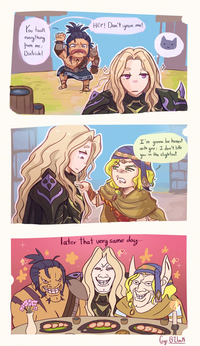 GigiOclock's tweet photo. The way to a man’s heart #FEFW #FireEmblem #Dietrich #Nintendo #meme https://t.co/ZjezUohRrt