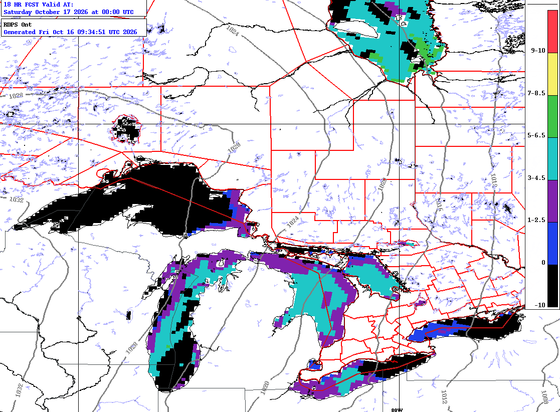 ICWR's tweet photo. Waterspouts over parts of the Great Lakes Friday and into Saturday morning. Send us your reports! https://t.co/D5mEYAew3L Forecast maps at: https://t.co/ERLclrcrWC https://t.co/RELmrvJNm2