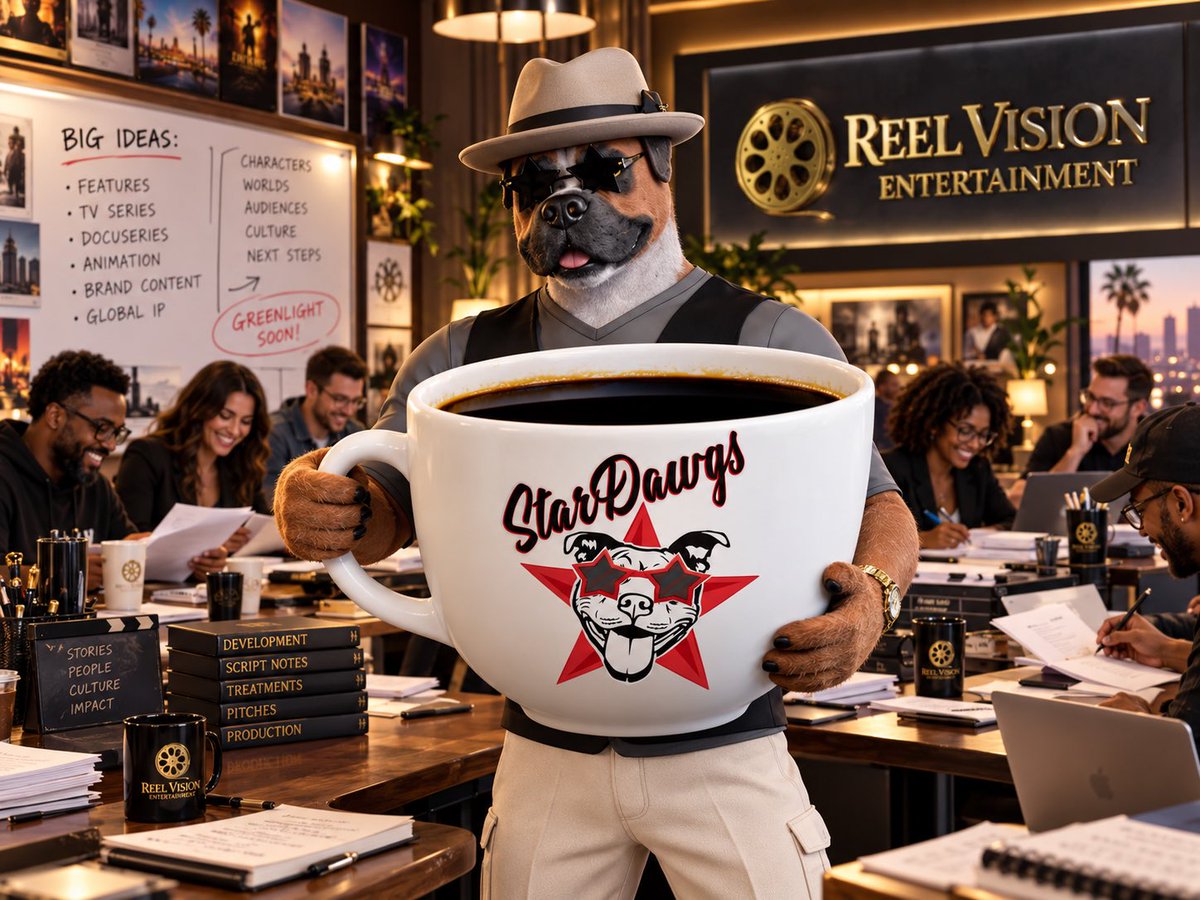 GinRVE's tweet photo. GM! ☕🐾 Happy Friday!

Big ideas are brewing, and apparently so is enough coffee to fuel an entire film crew! 😂

Remember, your next great opportunity might start with a wild idea, a conversation, or someone who believes in your vision.

Surround yourself with good people, think BIG, and don’t be afraid to pitch something crazy.

After all, every great story starts somewhere! 🎬⭐

#StarDawgs #FridayMotivation