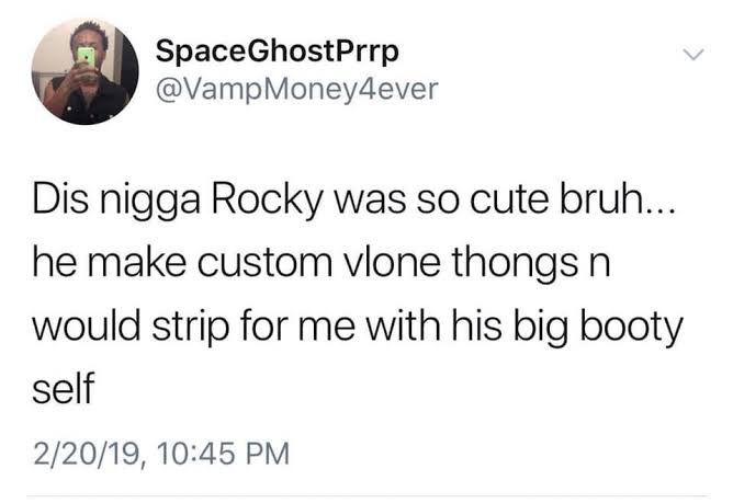 fuckrvt's tweet photo. everyday i slowly start to believe spaceghostpurrp https://t.co/4by2me6s9C