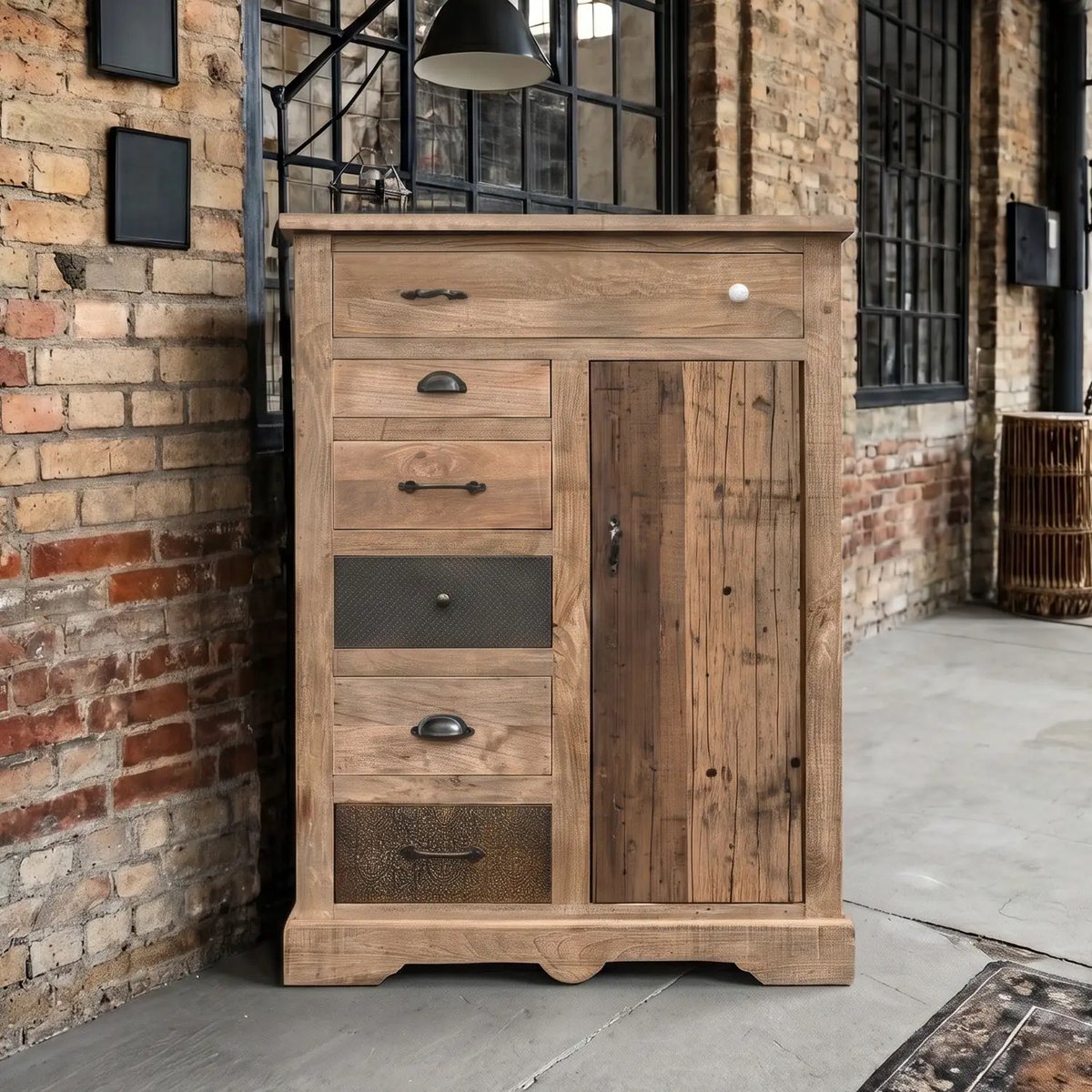 karina_meble's tweet photo. Meble loftowe z charakterem! Komoda Driftwood 87 cm z litego drewna mango i starego drewna. 6 szuflad, mosiężne detale i surowy styl vintage. Odkryj wyjątkowe meble industrialne!

https://t.co/vj034zSsc7

#MebleLoftowe #MebleDrewniane #KarinaMeble #komodaloftowa #driftwood https://t.co/ZSqJwIHa0F