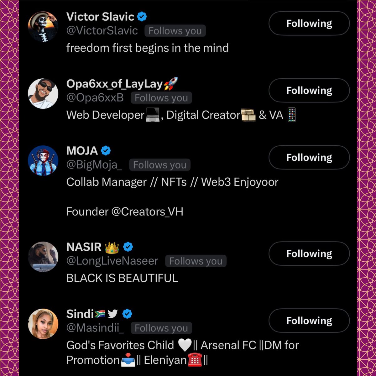 Bankemaestro's tweet photo. Special shoutouts to my latest subscribers… ya’ll are the real MVP, Thank you for the support 🙏🏽🫶🏼
@VictorSlavic 
@Opa6xxB 
@BigMoja_
@LongLiveNaseer 
@Masindii_
Please guys connect with them and camp on their posts and give them maximum engagements, let them feel your presence… I love you all 💜