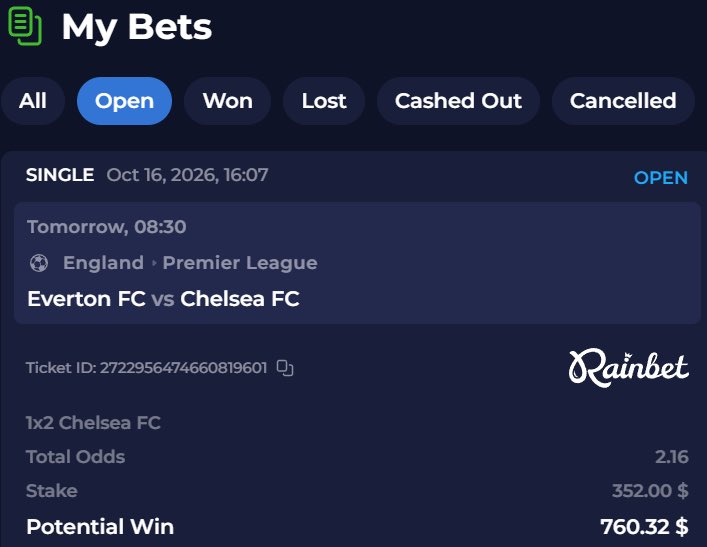 FTBLsection's tweet photo. Confident in a Chelsea win against Everton 🔵 https://t.co/YnjNmf2l4x