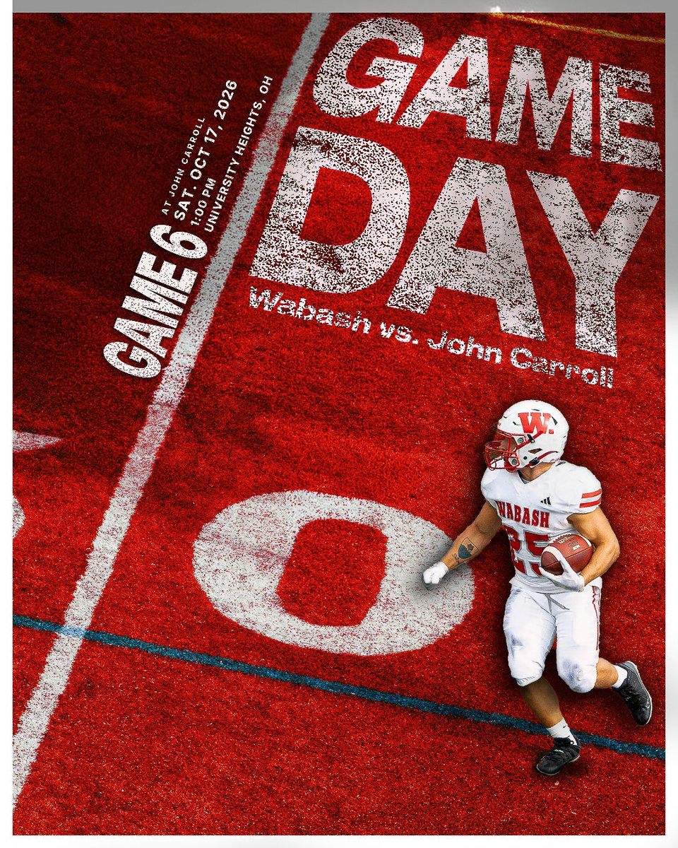 WabashFB's tweet photo. Game day Tomorrow in University Heights…

#waf https://t.co/LikU2GTSnY