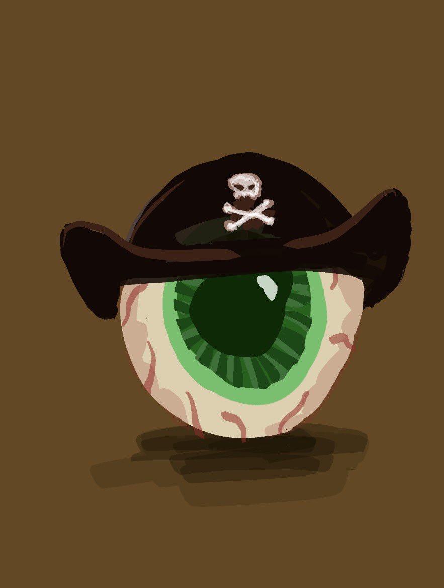 nubnubmoo's tweet photo. P-EYE-rate! #spookypirate #spooky #spookyeye #spookyseason #spookyvibes https://t.co/3HigDa248s