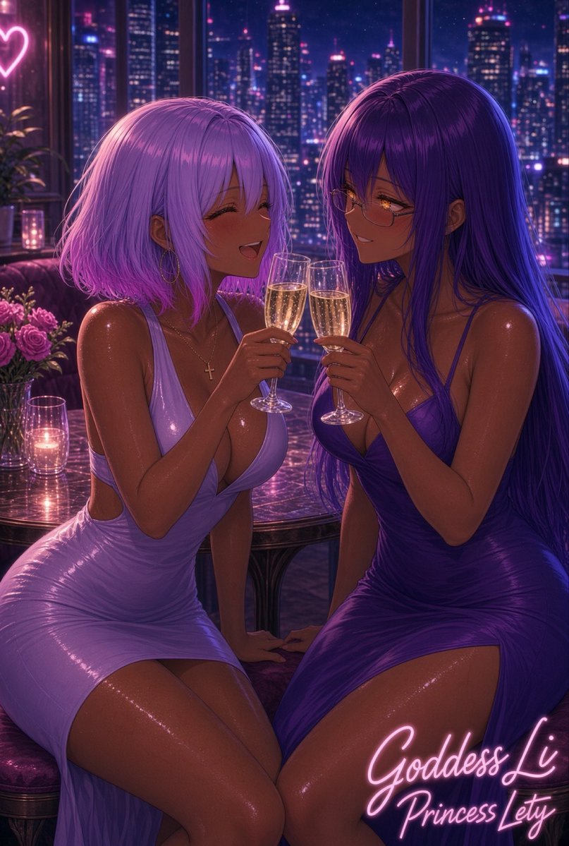 GoddessLi2dfd's tweet photo. Date night with my beautiful @LetyWins2dfd 💜

Celebrating our success with dinner and drinks 🥳

And you want us to be even more successful, right?
You can't help yourself...

All for us and none for you 💋 https://t.co/aBv030g123