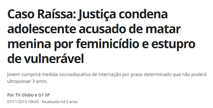 kekajhs's tweet photo. O estuprador e assassino da menina Raíssa, de 9 anos, encontrada morta pendurada numa árvore num parque de São Paulo, tinha 12 anos na época do crime.

Ele CUMPRIU 3 anos e saiu com a ficha limpa e a identidade preservada. Sabe o que significa? 

Significa que meninas de 14, 15, 16 anos estudam na mesma sala que ele e ninguém faz a menor ideia do risco que ele representa. 

Vingança é um sentimento legítimo quando institucionalizado por um agente impessoal como o Estado. Mas não é só por vingança, é proteção das nossas meninas.