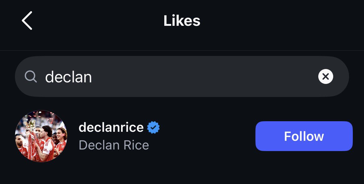 sullyexcl's tweet photo. just seen this. declan rice is a proper weirdo for liking rio's reply to saeed https://t.co/CWn5uG4z5Y