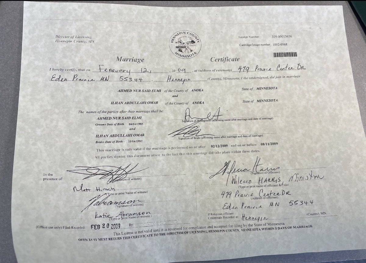 GlobalMonitor_1's tweet photo. Ilhan Omar files part 3: for my fellow American friends you might be already familiar with the brother Ilhan “Elmi” Omar has married but we will go in a deep dive to learn about who he really is. 

Ilhan Omar’s brother Ahmed Elmi who is only a four years younger than her born in 1985. He was spilt from Ilhan and her father in their journey when they left the Soviet Union in 1991 to make illegal immigration to United States as refugees of the Somaliland holocaust that Ahmed and ilhan’s father took part in. Ahmed then made illegal migration to the UK with his jihadi brother I mentioned in part 1. The Elmi’s in the uk now reside in Bristol,Uk and south west London,Uk. In this photos of Ahmed Elmi we can clearly see he is a proud member of the LGBTQ community and he is known to support communist ideologies as well as trans rights and trans kids’ rights which is truly disgraceful. 

In the second photo, we can see Ahmed Elmi attended the university of Bristol studying a postgraduate researcher degree in philosophy. The evidence is clear here that Elmi also got his United Kingdom citizenship in a similar way to Ilhan Omar by claiming false asylum as a refugee  of the Somaliland holocaust while also plotting with his “sister wife” Ilhan to also gain a United States citizenship via marriage illegally as many Americans now know.

In the third photo, we see a clear marriage certificate of Ilhan “Elmi” Omar and Ahmed Elmi committing marriage fraud in 2009 so Ilhan could get her gay brother an American passport. I believe if this marriage went under the radar, Ilhan would probably get her jihadi ISIS brother through this method. It’s absolutely disgusting and sickening that Ilhan Omar willingly took part in this incest scandal and many other Somalians may have been successful in taking advantage of the system to get relatives in the United States through fake marriages but getting Ilhan Omar who’s the ring leader of the Somalian criminals in Minnesota is a major win for Americans and it’s allies which also includes the republic of Somaliland. 

In the fourth photo, we also see another case of marriage fraud as Ilhan Omar married Ahmed Hirsi in 2018 and divorced him 2019. In 2018 she divorced her brother as their marriage was from 2009-2018.The marriage method of getting a passport for her brother failed and he had to go back to the UK. Ilhan Omar then married Ahmed Hirsi,who also is her baby daddy allegedly but they actually were together and having kids while she was simultaneously married to her brother Ahmed Elmi. A lot of Americans get it confused but I have simplified this disgusting degenerate affair that has occurred on US soil. 

As I cannot attach more photos , I will attach in this part 3 of the Ilhan Omar files. A never before seen photo of Ilhan Omar’s brother Ahmed Elmi with their first born child and it is a old instagram photo of Ilhan Omar’s and Ahmed Elmi’s  alleged child he calls niece but many confirmed sources of mine tell me it may actually be their daughter ;a product of incest. Absolutely disgusting and abhorrent. 

Part 4 of the Ilhan Omar files will be coming soon. I encourage my fellow Americans Follow to stay tuned and up to date on more of the latest Ilhan Omar file releases.