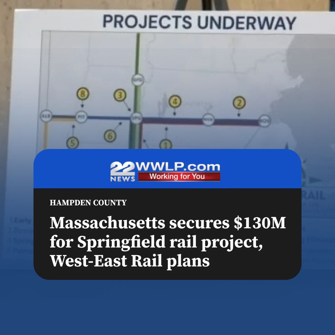 SenMarkey's tweet photo. Building West-East rail is a once-in-a-generation investment. I’m proud to have worked together with @MassGovernor and the federal delegation to secure this funding as we work to connect our communities and regional economies like never before. https://t.co/iE9VQiHI0x