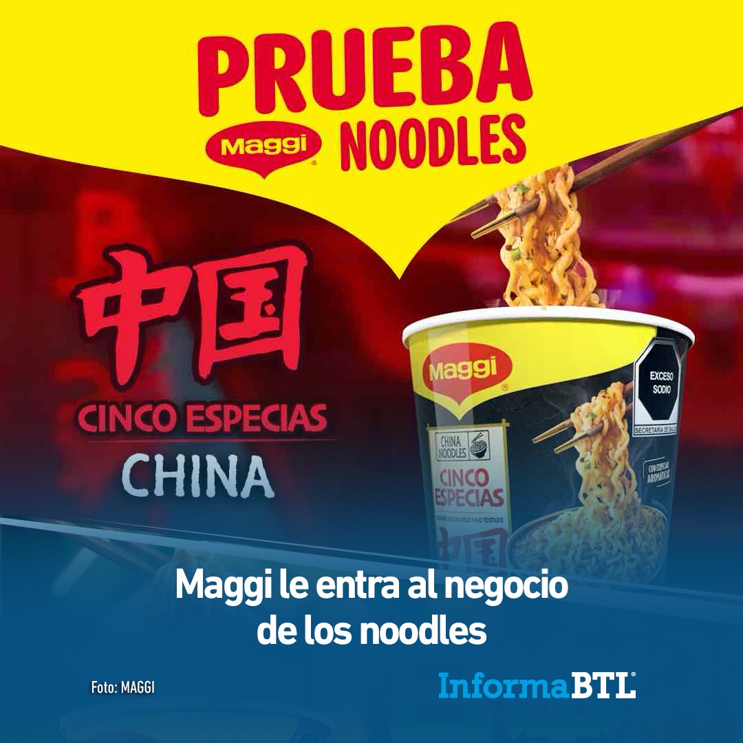 InformaBTL's tweet photo. #Nestlé eligió México como primer mercado latinoamericano para #MAGGINoodles. La marca competirá en una categoría con 1,587 millones de porciones consumidas anualmente y marcas como #Maruchan, #Nissin, #Knorr, #Samyang y #Nongshim, entre otros 👉 https://t.co/94yRd8gcXi https://t.co/2fu78etm8b