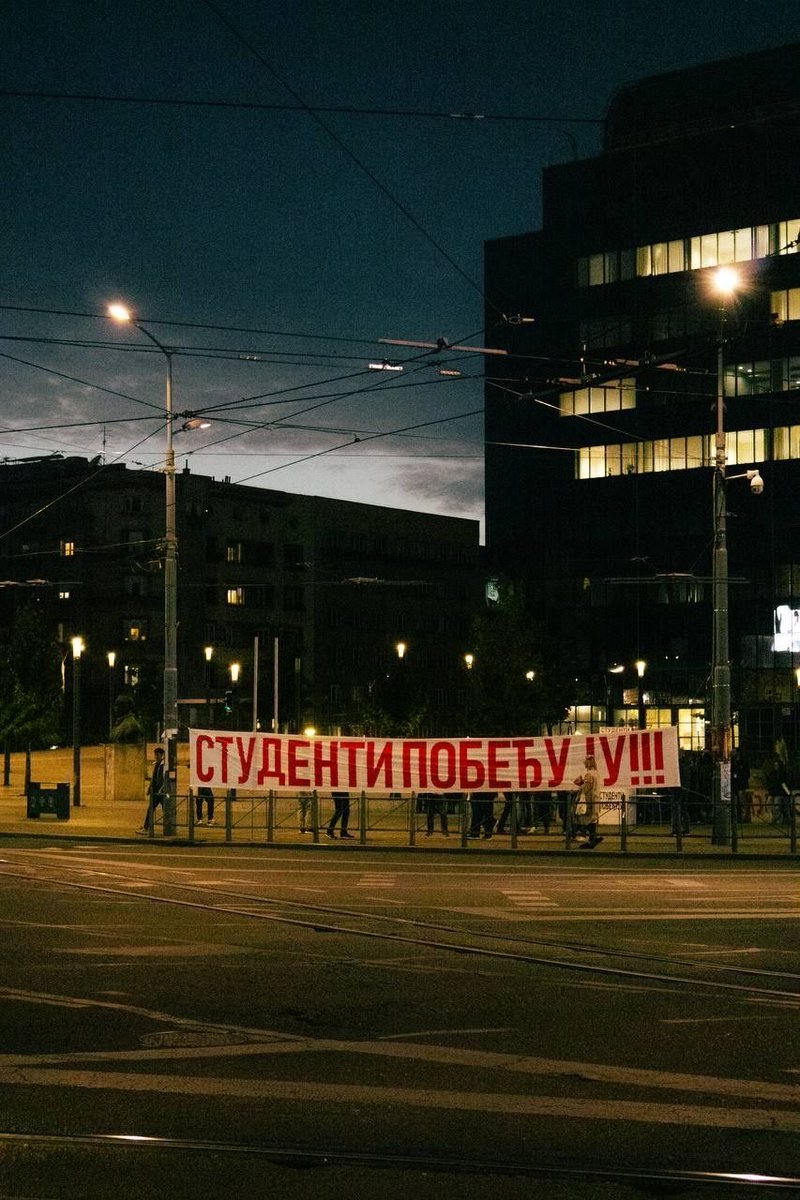 studentivracar's tweet photo. Hvala vam svima što ste nas sinoć podržali. Vidimo se 22.10. na istom mestu jer STUDENTI POBEĐUJU!❤️ https://t.co/NMNL2KrIqt