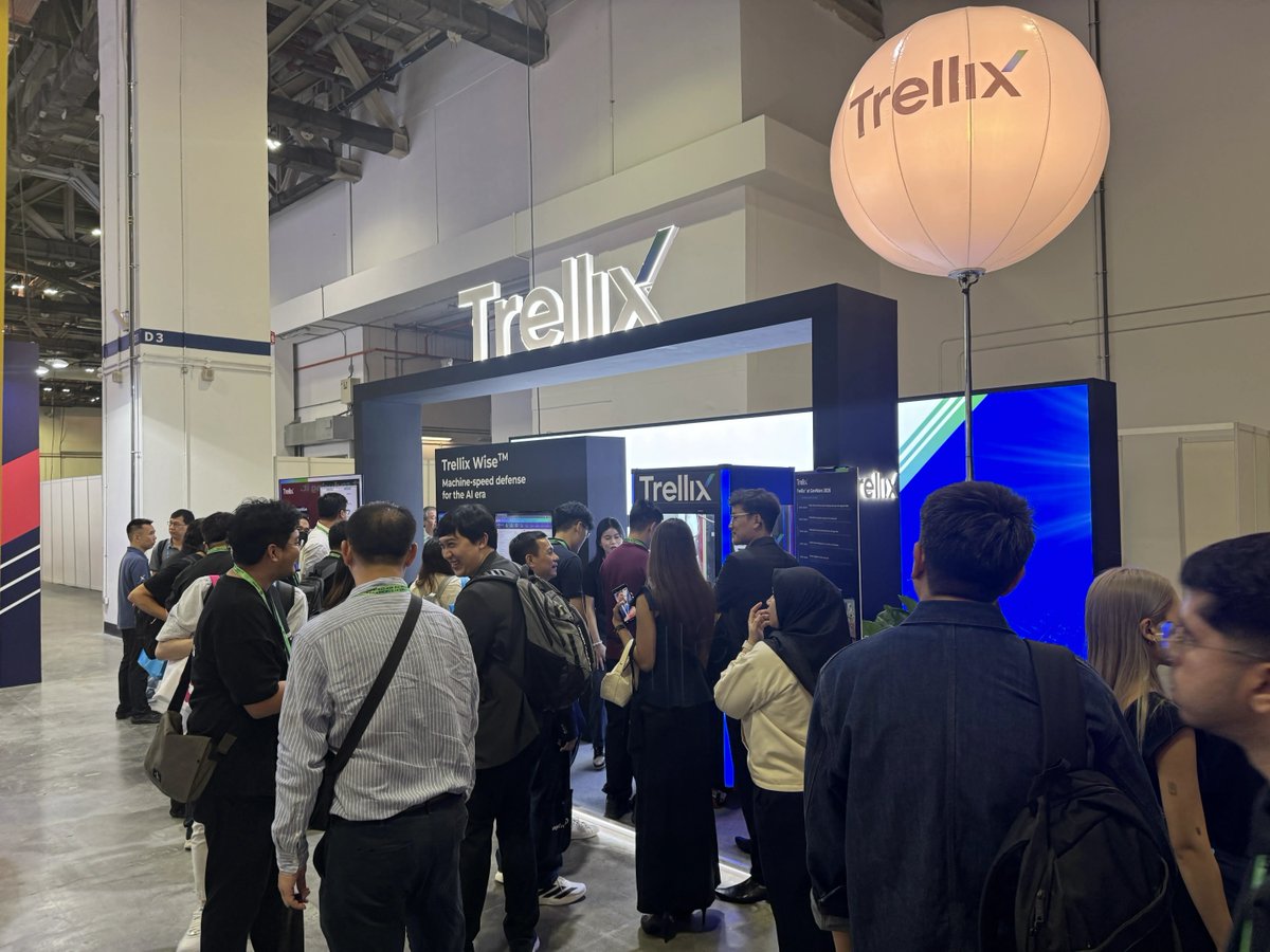 Trellix's tweet photo. That’s a wrap on @GovWare 2026 ✨

This week we launched Trellix Wise™ for Private Cloud, the core of the agentic SOC. 🛡️

Thanks to everyone who stopped by booth U01. Here’s to machine-speed defense, inside your own environment 🤝

Learn more: https://t.co/khZZQRknNn https://t.co/46mxO1zfoK