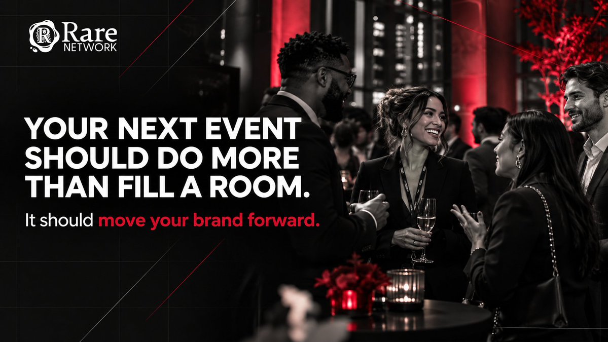 RareNetworkWeb3's tweet photo. An event shouldn’t just fill a room. It should move your brand forward.

Rare Network creates conferences, activations, and community experiences designed around connection...and built to be remembered.

Planning something ambitious? Let’s build it together. https://t.co/jSlhKHMjap