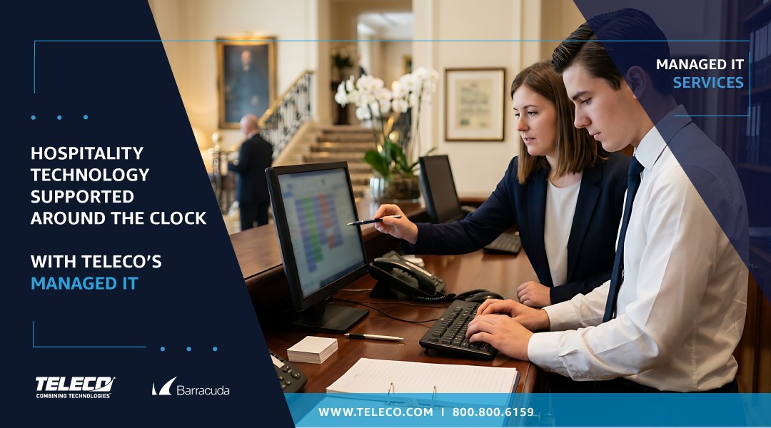 TelecoSupport's tweet photo. Hotels and restaurant groups: get 24/7 monitoring, help desk support, and vCIO guidance without a full IT department. https://t.co/p6O0K9ibi9  #TELECO #ManagedIT #HospitalityTech #GuestExperience #VirtualCIO https://t.co/0f30exJ9RG