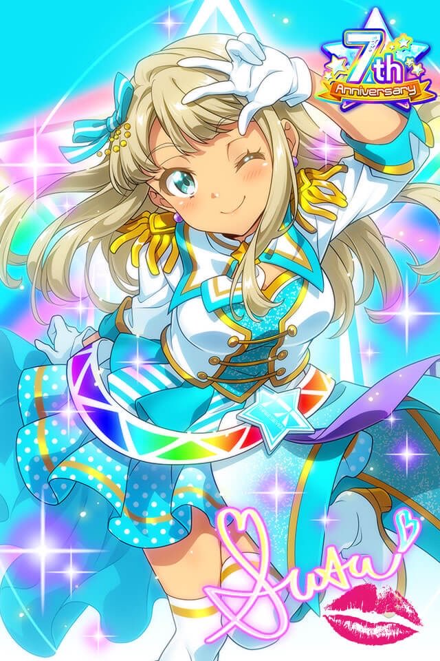skip_away's tweet photo. 【Tokyo 7th シスターズ】PSレアカード　スース　7th Anniversary GETしたよ！皆も遊んでね♪→https://t.co/IaGZ2cy8Y6 #t7s #ナナシス https://t.co/kQK9T36d1R