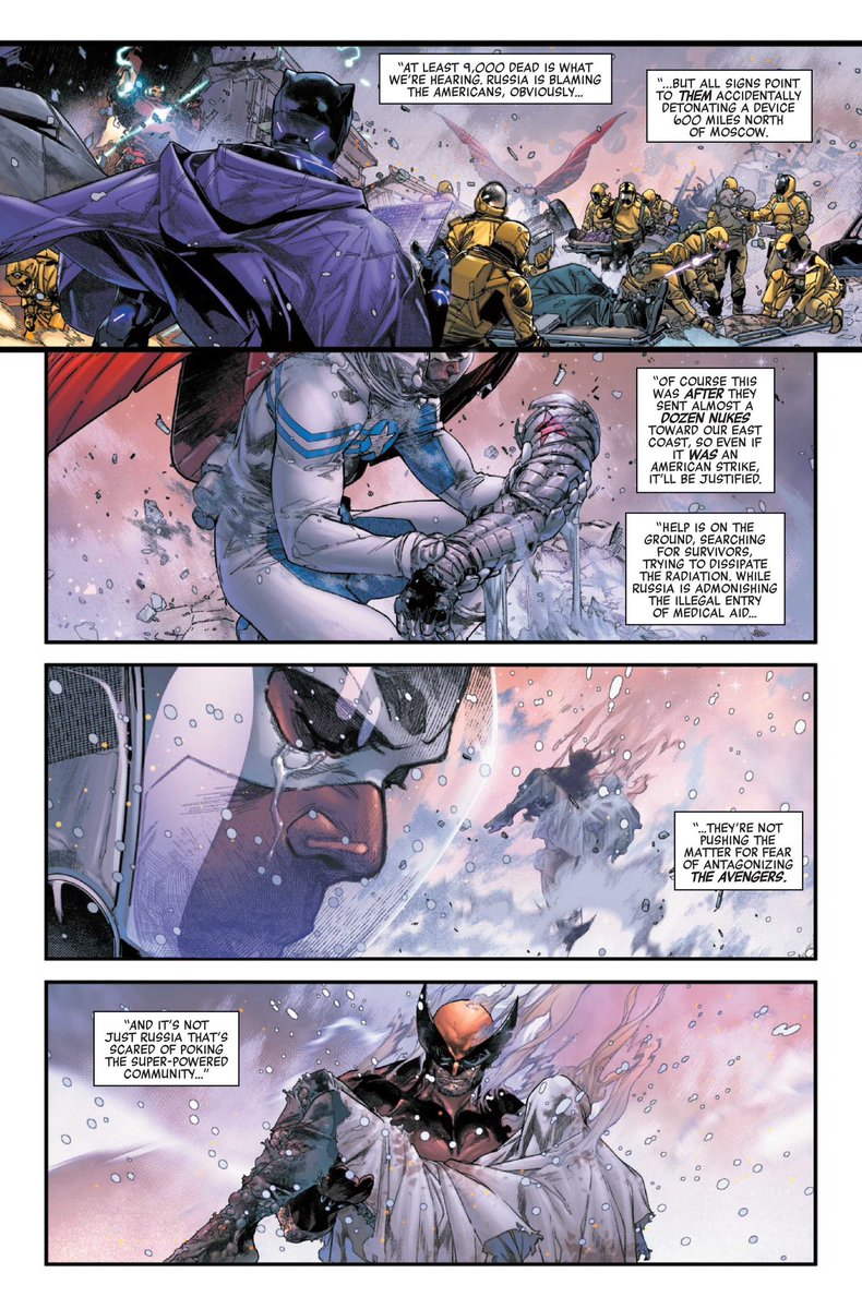 UpdatesCAP4's tweet photo. Captain America mourning Bucky in the first look previews for ‘AVENGERS: ARMAGEDDON’ #5

The final issue of the event series releases October 21

(via: https://t.co/SAHxxREaia) https://t.co/eK54hd6vz7