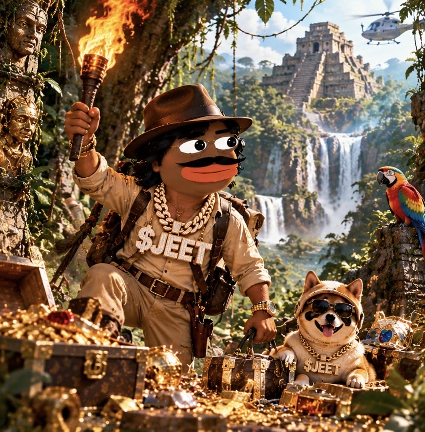 JeetOnYou's tweet photo. Every legend starts with a journey, and every JEET has a story to tell. 🗺️

Uncharted territory awaits. The $JEET adventure has only begun. 💰🔥 https://t.co/2owLoTWBMT