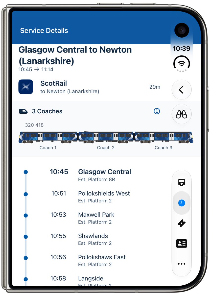 TrainSplit's tweet photo. iPhone Duo pre-orders are open 👀 
And TrainSplit is ready to go 📱🚆 
Here’s how the TrainSplit app looks on the new iPhone Duo. 
Download the app, find your journey and see how much you could save with split tickets.
https://t.co/AG1OzWwotX 

#TrainSplit #apple #duo #iphoneduo #TrainTravel #app