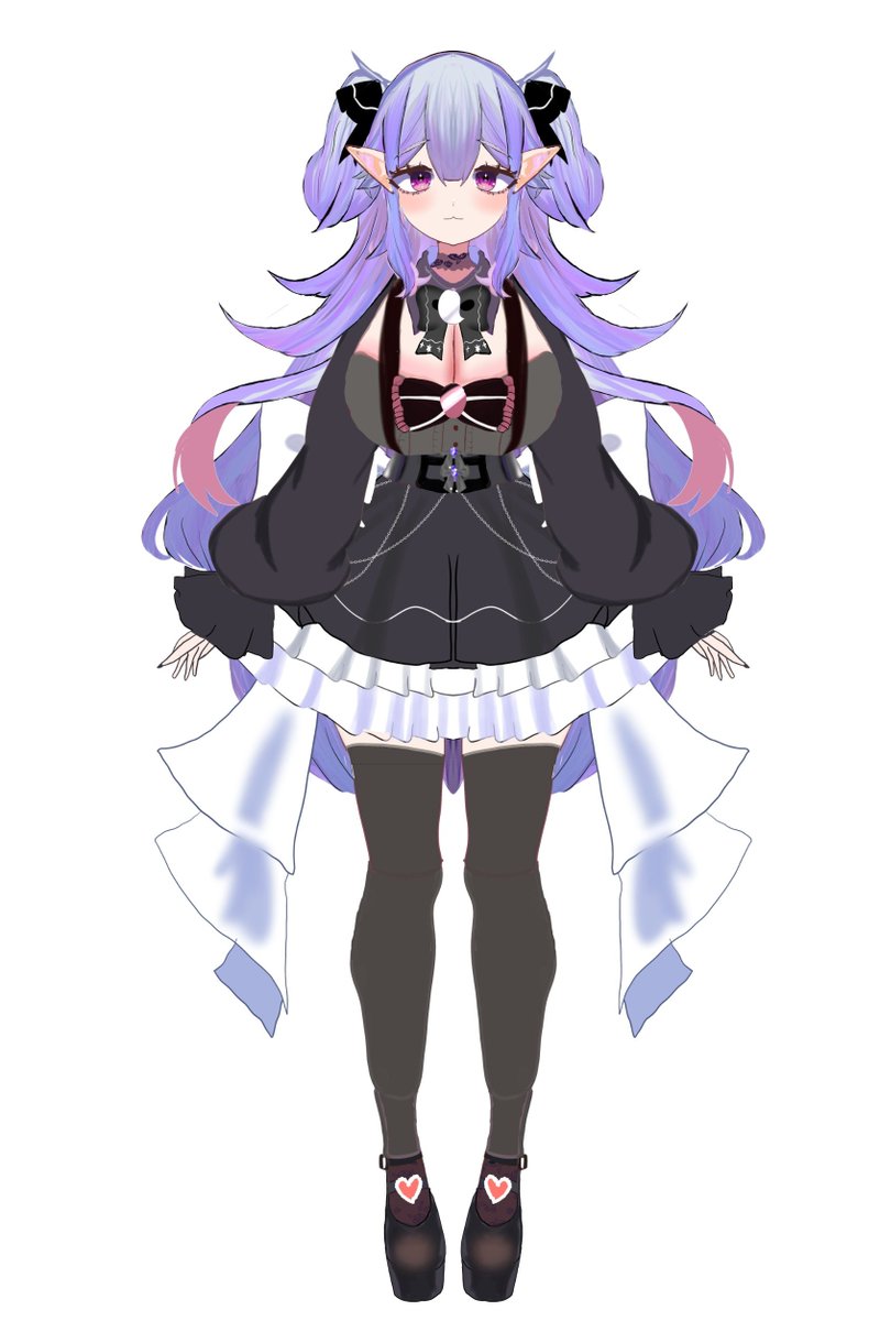 yoimiyaVT1322's tweet photo. 1枚目 第1段階のビジュアル
まだ試作段階でこれはこれでかわいい

2枚目 第2段階のビジュアル
LIVE2Dの作りやすさ重視で作りすぎてちょっとシンプルに？

3枚目最終形態
色んな人からのアドバイスを参考に詰め込めるとこは全て詰め込んだ最終形態つきは
(強そうだね) https://t.co/jQZc5bytdp