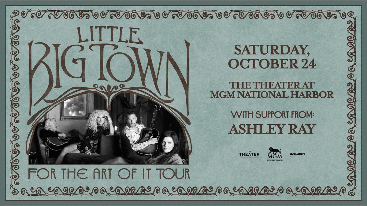 WMZQ's tweet photo. Don’t miss your chance to WIN A PAIR OF TICKETS TO @littlebigtown at The Theatre at MGM National Harbor on October 24th! 🎟️

Enter Below ⬇️
https://t.co/fj2J9PhDnF

#LittleBigTown #TheTheatreatMGMNationalHarbor #WinTickets https://t.co/417hrIKcgR